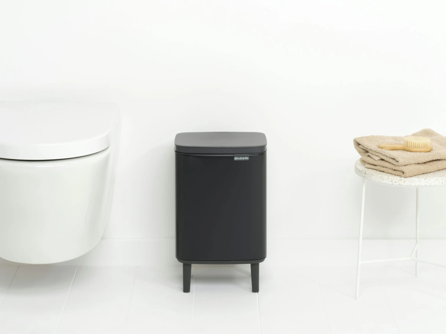 Brabantia Bo Hi Afvalemmer 7 Liter Matt Black 3 Brabantia Bo Hi Afvalemmer 7 Liter Matt Black - Afbeelding 3