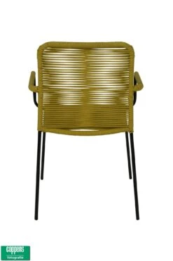 Denver Dining Tuinstoel Stapelbaar Rope Geel -Tuinmeubelen & Barbecue Winkel Denver dining stoel geel J1902 1