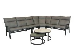 Qopps Emics XL Loungehoek Met Sprog Koffietafel Set
