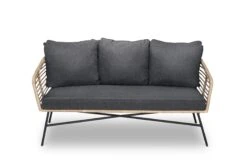 Forester Lounge Bank 3 Zits Bamboo Look Naturel