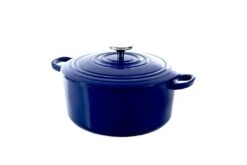 BK Bourgogne Braadpan 24 Cm Royal Blue -Tuinmeubelen & Barbecue Winkel H6074.524 BOUR PC HR Royal Blue 72dpi