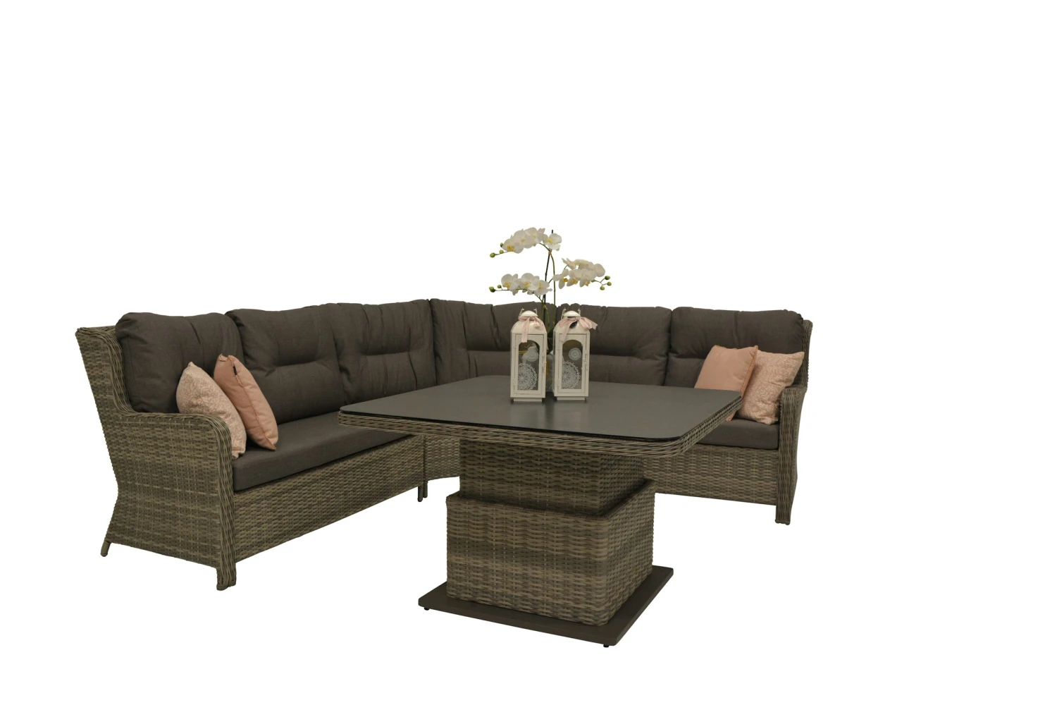 Qopps Lounge Hoekbank Sandigo Met Tuintafel In Hoogte Verstelbaar 2 Qopps Lounge Hoekbank Sandigo Met Tuintafel In Hoogte Verstelbaar - Afbeelding 2