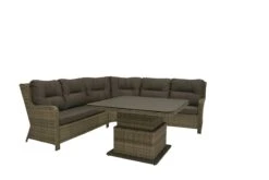 Qopps Lounge Hoekbank Sandigo Met Tuintafel In Hoogte Verstelbaar