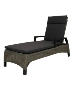 Orlon Ligbed Cloudy Grey Met Kussen