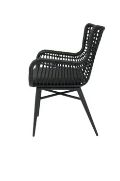 Jasmine Dining Tuinstoel Zwart -Tuinmeubelen & Barbecue Winkel Jasmine dining tuinstoel zwart J2170 3