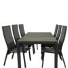 Qopps Kings Tuintafel 220 Met 6 Victory Tuinstoelen