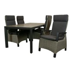 Qopps Kings Tuintafel 180 Cm Met Orlon Verstelbare Tuinstoel -Tuinmeubelen & Barbecue Winkel Kings tuintafel 180 1698 t180 rg Orlon verstelbare tuinstoel 1769 2c rg 127 2