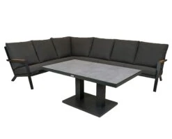 Qopps Avios Loungehoek Met Rubli In Hoogte Verstelbare Tafel -Tuinmeubelen & Barbecue Winkel Lounge set Avios mat royal grey 2113 hs rg met tafel rubli in hoogte verstelbaar tt rg 3