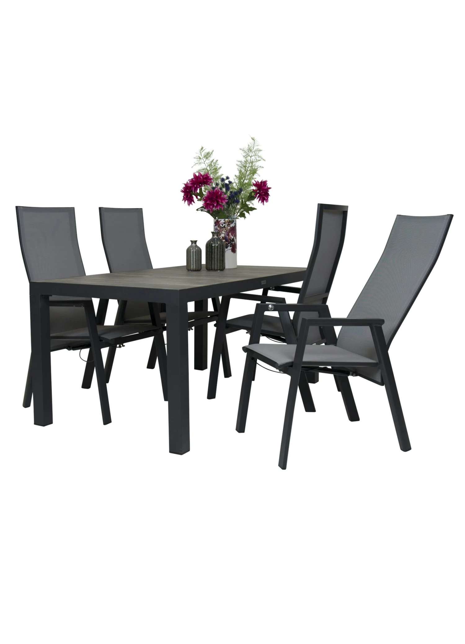 Qopps Levas Tuintafel 160 X 90 Mat Royal Grey Frame Met Palsa Verstelbare Tuinstoel 3 Qopps Levas Tuintafel 160 X 90 Mat Royal Grey Frame Met Palsa Verstelbare Tuinstoel - Afbeelding 3