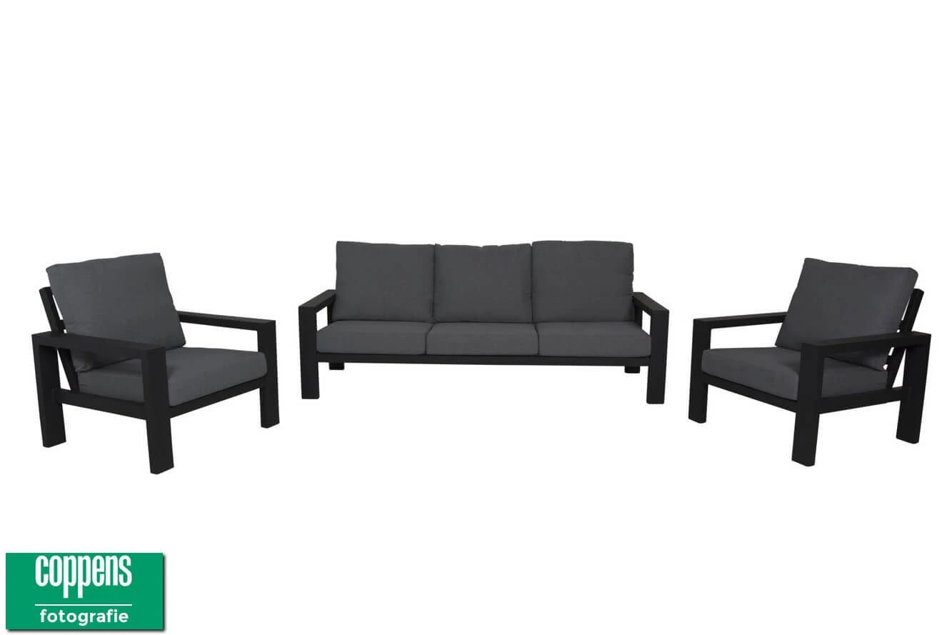 Qopps Montana Lounge Set Bank En 2 Stoelen Royal Grey 2 Qopps Montana Lounge Set Bank En 2 Stoelen Royal Grey - Afbeelding 2