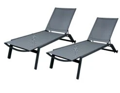 Qopps Nanna Ligbed, Per 2 Stuks, Mat Royal Grey Textileen 34 Cm Hoog