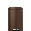 Brabantia Pedaalemmer Newlcon 12 Liter Mineral Cosy Brown