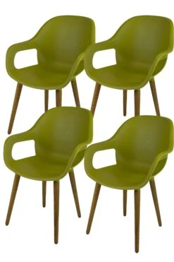 4 X Paris Exclusief Dining Stoel Groen