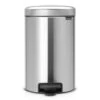 Brabantia Pedaalemmer Newlcon 12 Liter Matt Steel Fingerprint Proof