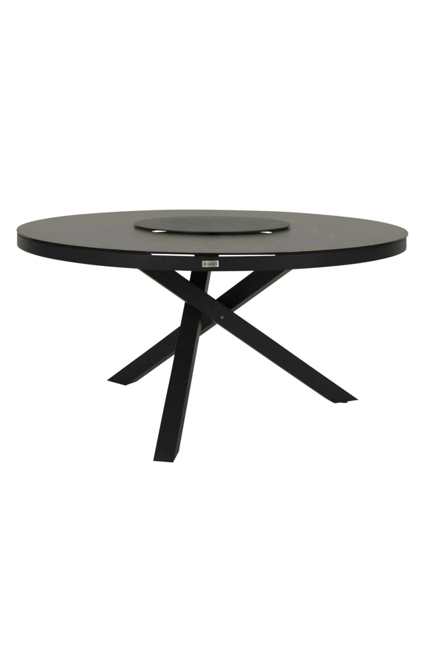 Qopps Perth Tuintafel 150 Rond Antraciet Met Tuinstoel Decan 3 Qopps Perth Tuintafel 150 Rond Antraciet Met Tuinstoel Decan - Afbeelding 3