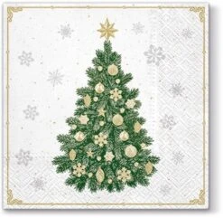 Lunchservet 33x33 Pakje 20 St Frosty Tree