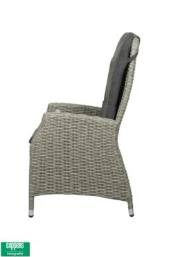 Qopps Memphis Verstelbare Dining Tuinstoel Cloudy Grey -Tuinmeubelen & Barbecue Winkel Stoel memphis 1523 2c 127 3