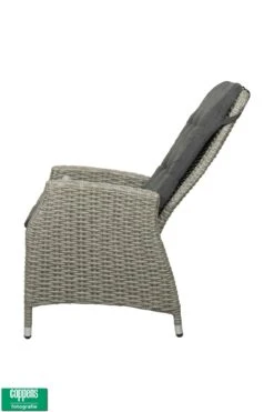 Qopps Memphis Verstelbare Dining Tuinstoel Cloudy Grey -Tuinmeubelen & Barbecue Winkel Stoel memphis 1523 2c 127 4