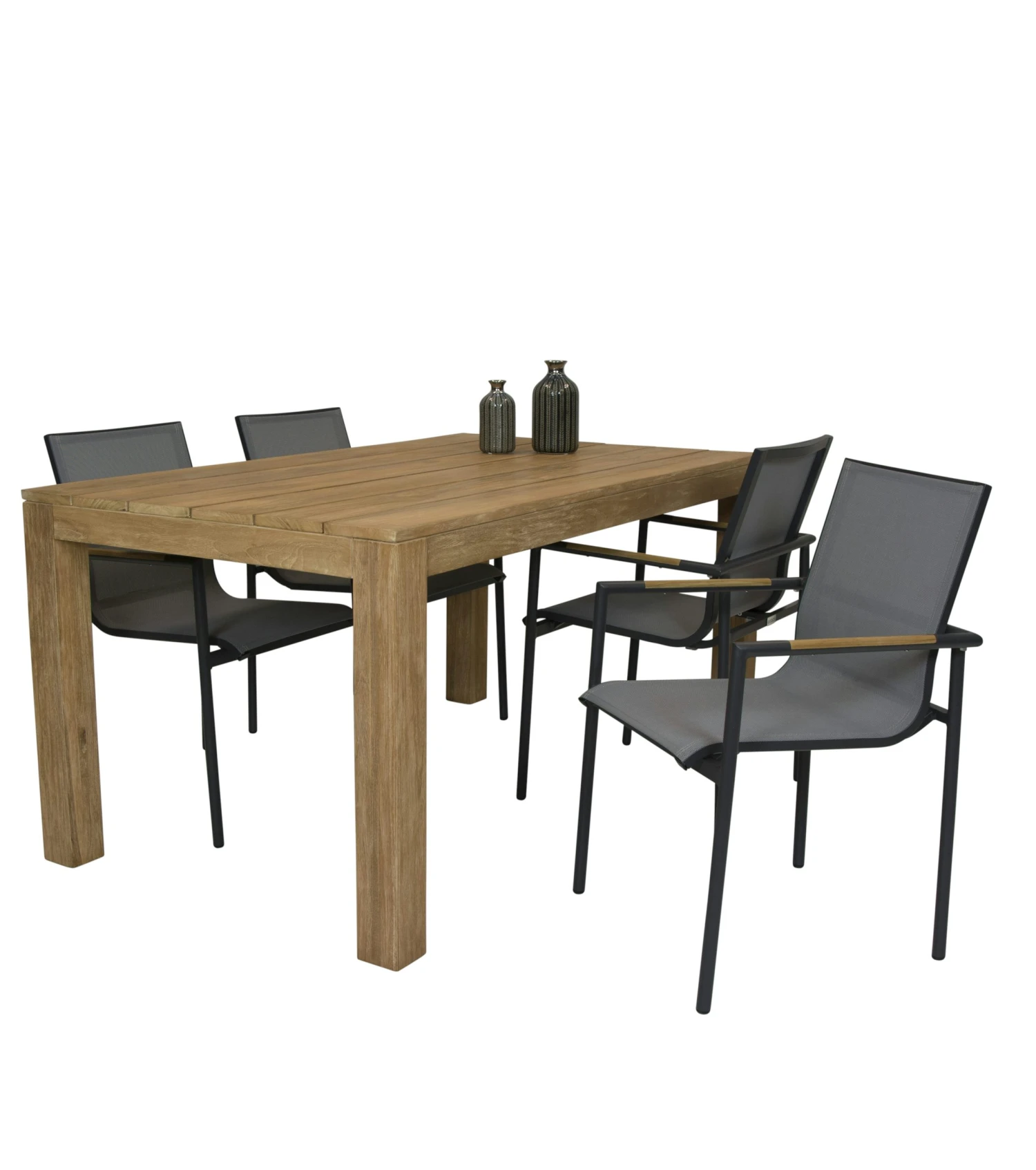 Alberto Teak Tuintafel 160 Met Qopps Tulsi Dining Tuinstoel 3 Alberto Teak Tuintafel 160 Met Qopps Tulsi Dining Tuinstoel - Afbeelding 3