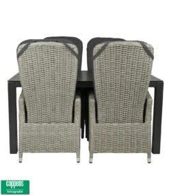 Qopps Colby Tuintafel 180 Met Memphis Verstelbare Tuinstoel -Tuinmeubelen & Barbecue Winkel Tafel Baltimore 180 met 4 stoelen Memphis 1348 t180 1523 2c 127 3