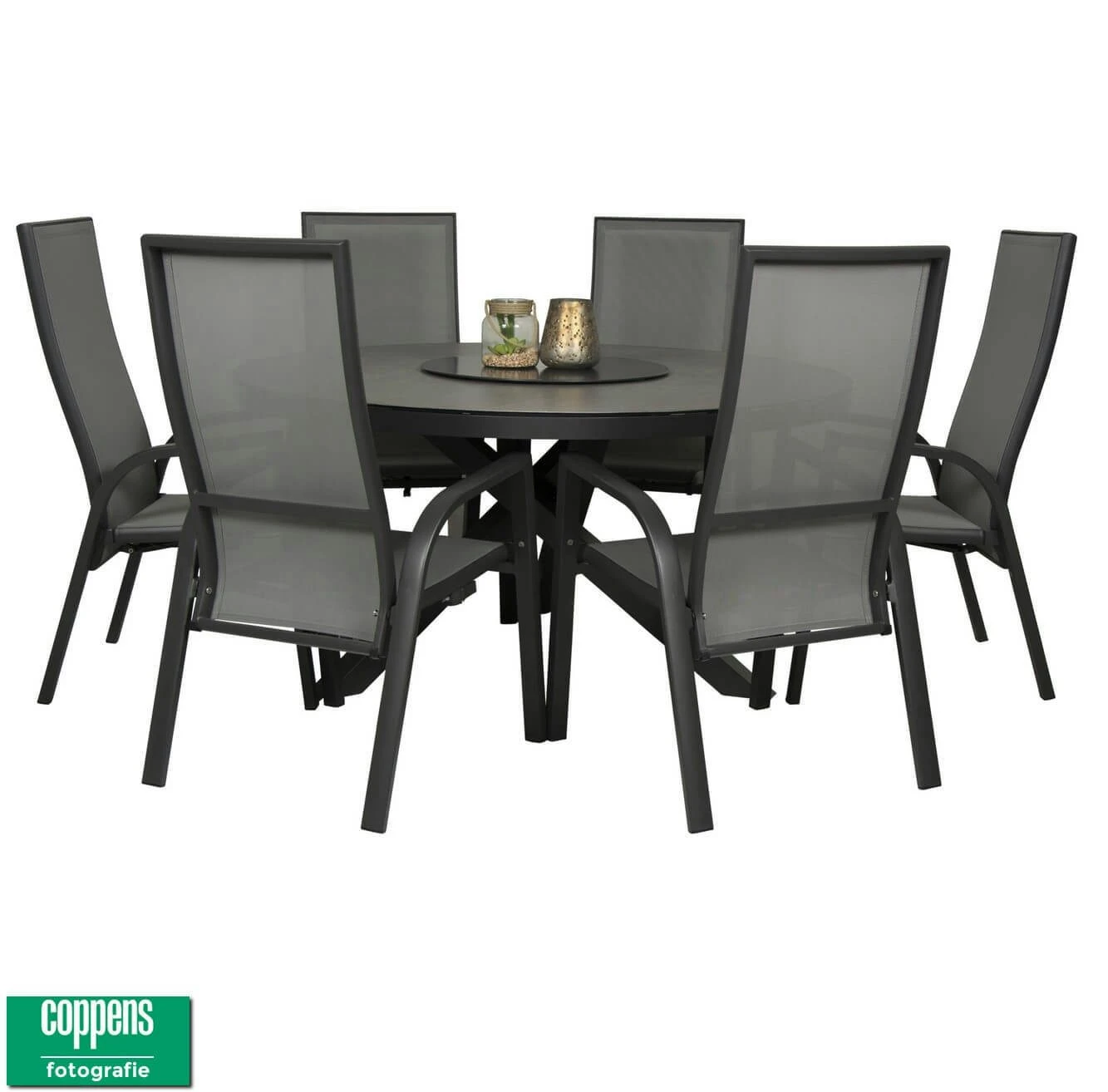 Qopps Perth Tuintafel 150 Rond Met 6 Stoelen Victory 2 Qopps Perth Tuintafel 150 Rond Met 6 Stoelen Victory - Afbeelding 2