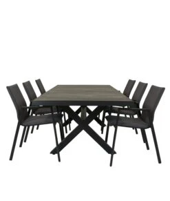 Qopps Admiral Tafel 224 X 104 Antraciet Met Tuinstoel Fubar -Tuinmeubelen & Barbecue Winkel Tafel admiraal 224 1701 T224 met stoel Fubar dining 1819 C RG 1