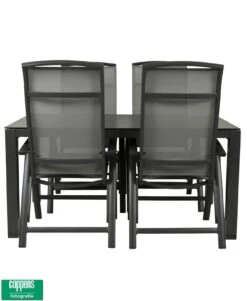 Qopps Colby Tuintafel Met Houston Verstelbare Tuinstoel -Tuinmeubelen & Barbecue Winkel Tafel baltimore 1348 t180 stoel houston 1270 fc alu 4