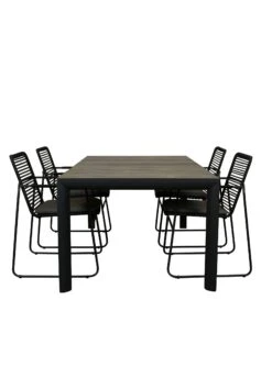 Qopps Kings Tuintafel Met Elba Stapelbare Tuinstoel