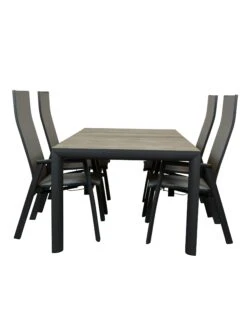 Qopps Kings Tuintafel Met Palsa Gasveer Verstelbare Tuinstoel