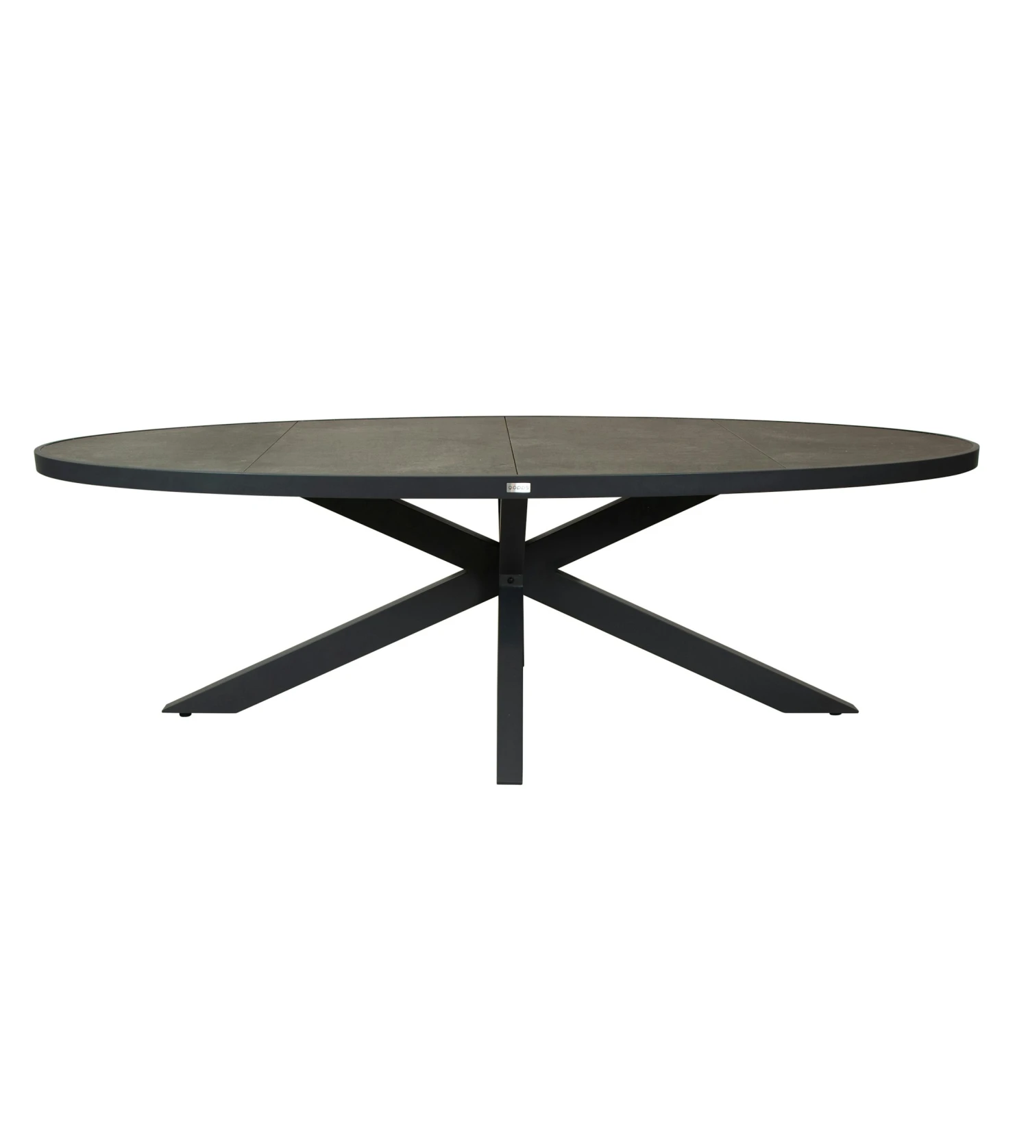 Qopps Lotta Ovale Tuintafel 240 X 110 Met Ceramisch Blad Antraciet 2 Qopps Lotta Ovale Tuintafel 240 X 110 Met Ceramisch Blad Antraciet - Afbeelding 2