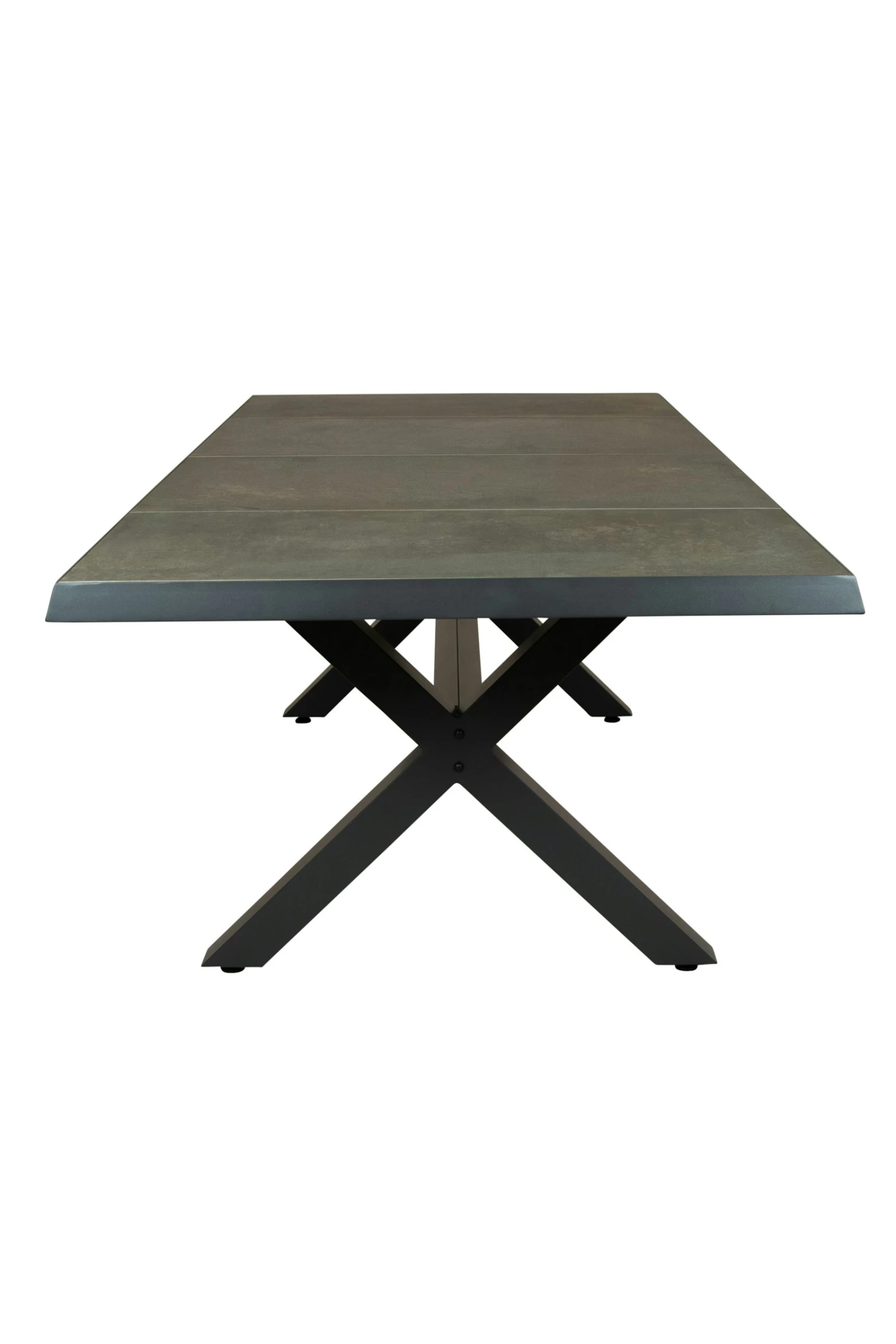 Qopps Bilby Tuintafel Met Kruispoot 224 X 100 Antraciet Blad 2 Qopps Bilby Tuintafel Met Kruispoot 224 X 100 Antraciet Blad - Afbeelding 2