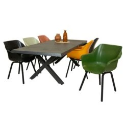 Qopps Bilby Tuintafel Met Hartman Sophie Tuinstoel -Tuinmeubelen & Barbecue Winkel Tuintafel bilby met kruispoot 1701 tt224 rg a met tuinstoel Hartman sophie element 21680834 1