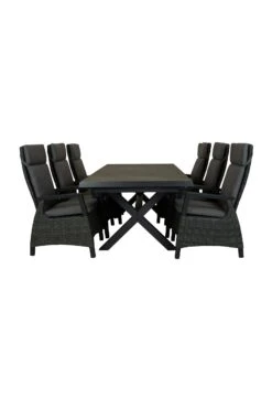 Qopps Wicca Uitschuiftafel Met Darwin Gasveer Verstelbare Tuinstoel