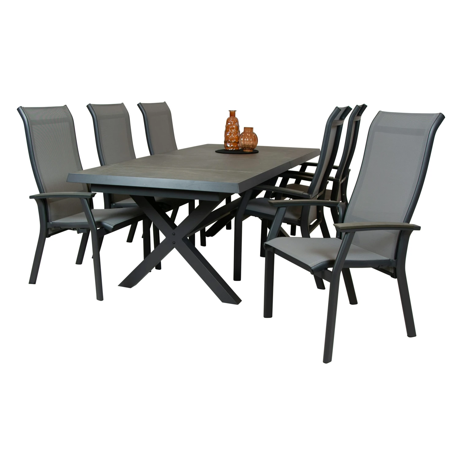 Qopps Wicca Uitschuiftafel Met Livorno Gasveer Verstelbare Tuinstoel 4 Qopps Wicca Uitschuiftafel Met Livorno Gasveer Verstelbare Tuinstoel - Afbeelding 4