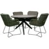Qopps Zukla 120 Cm Rond Tuintafel Met Fabrice Dining Tuinstoel