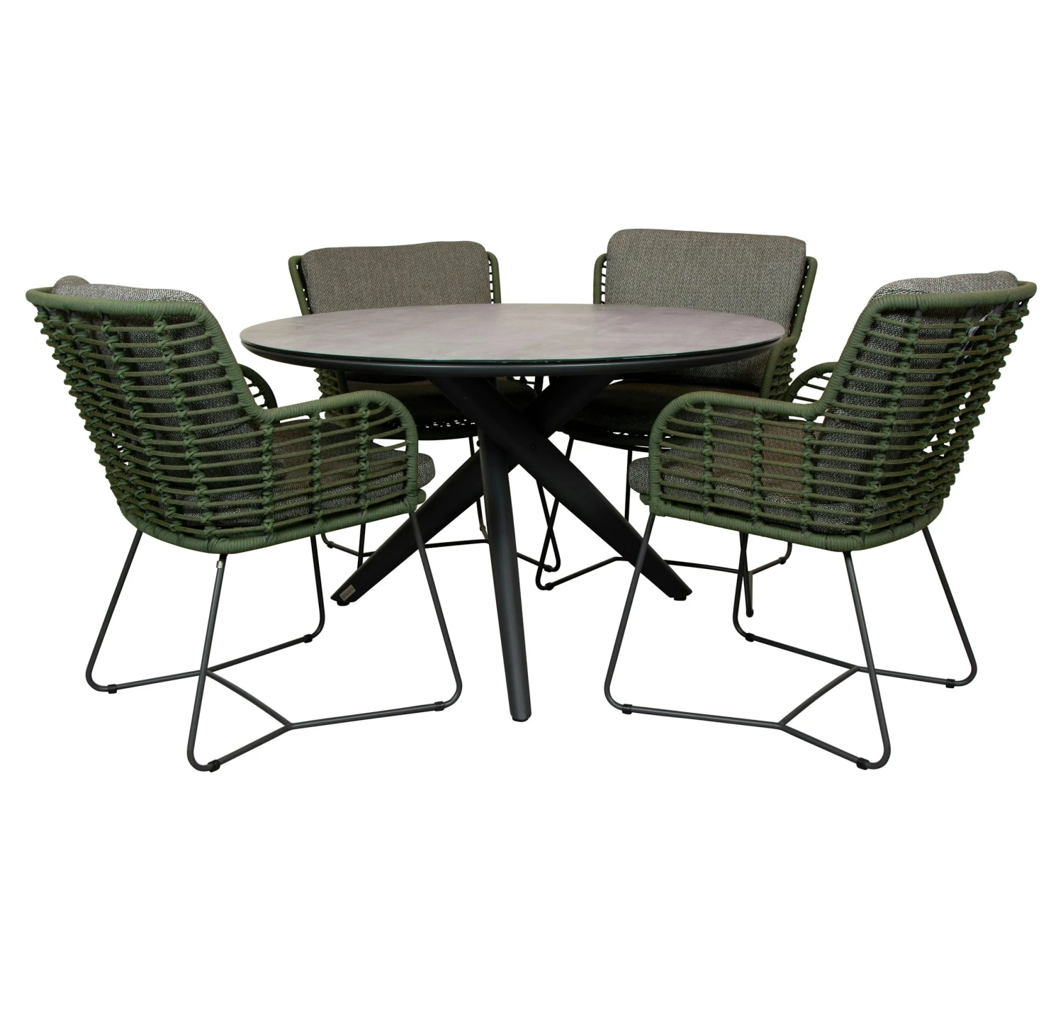 Qopps Zukla 120 Cm Rond Tuintafel Met Fabrice Dining Tuinstoel 1 Qopps Zukla 120 Cm Rond Tuintafel Met Fabrice Dining Tuinstoel