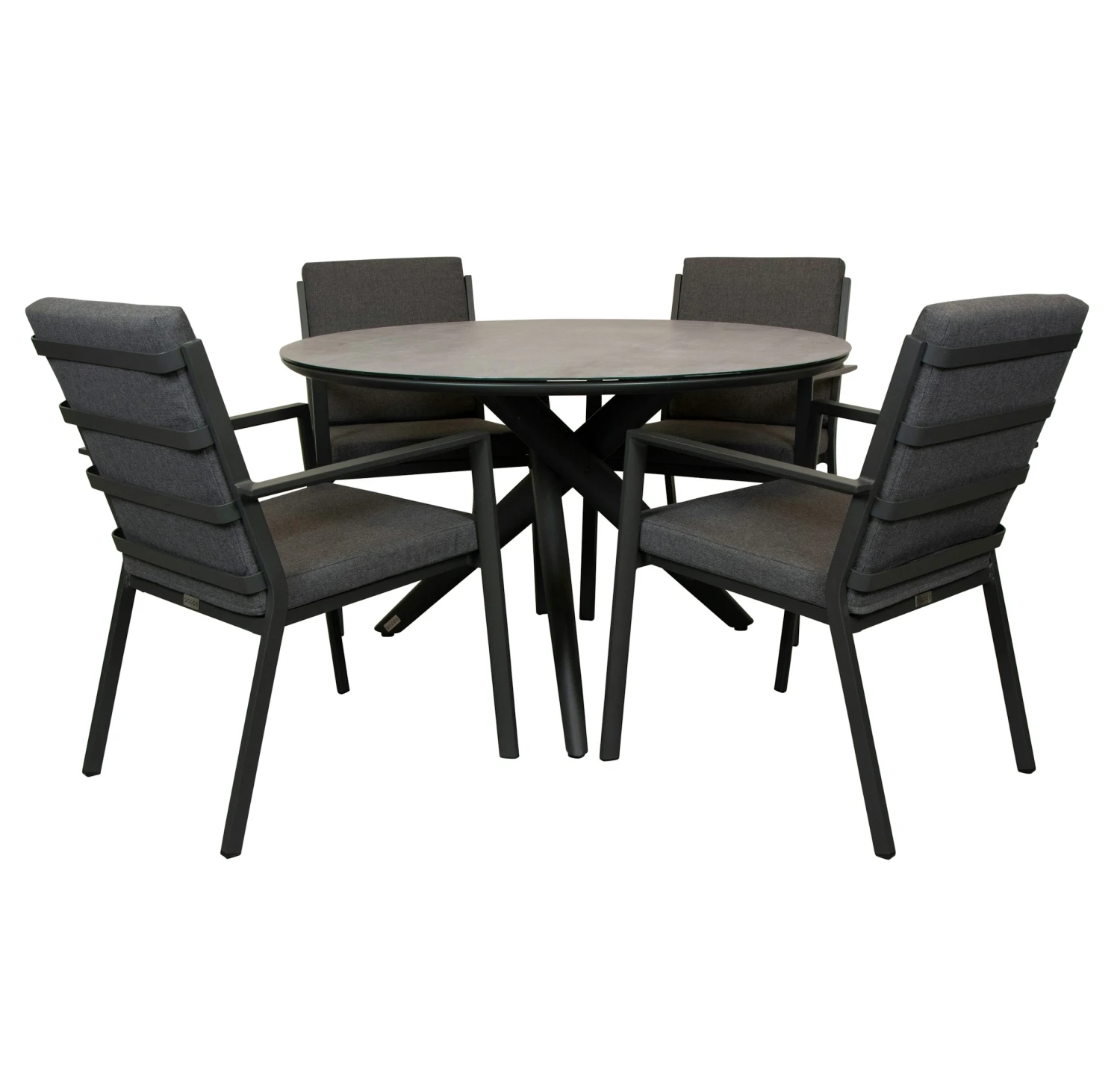 Qopps Zukla Tuintafel 120 Cm Met 4 Tuinstoelen Izard 1 Qopps Zukla Tuintafel 120 Cm Met 4 Tuinstoelen Izard