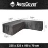 AeroCover Loungesethoes Hoekbanken L 235