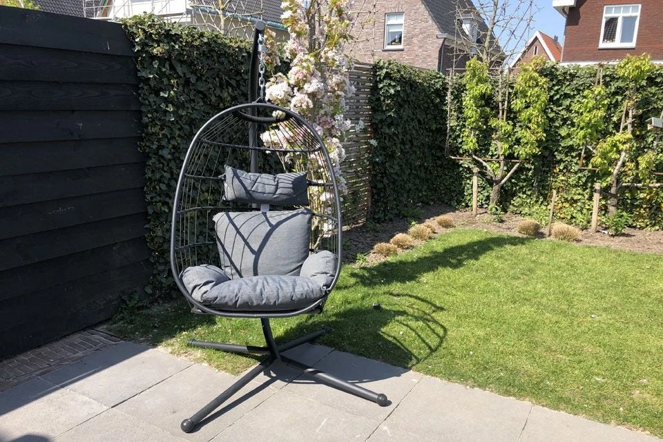 Julia Hangstoel Opvouwbaar Rope Antraciet 9 Julia Hangstoel Opvouwbaar Rope Antraciet - Afbeelding 9