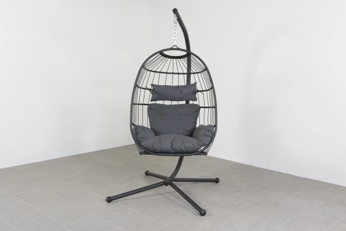 Julia Hangstoel Opvouwbaar Rope Antraciet 1 Julia Hangstoel Opvouwbaar Rope Antraciet