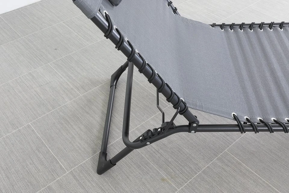 Dorie Ligbed Opvouwbaar Antraciet 4 Dorie Ligbed Opvouwbaar Antraciet - Afbeelding 4