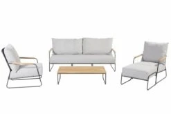 4SO Balade Loungeset, Balade Voetenbank En Verdi Salon Tafel