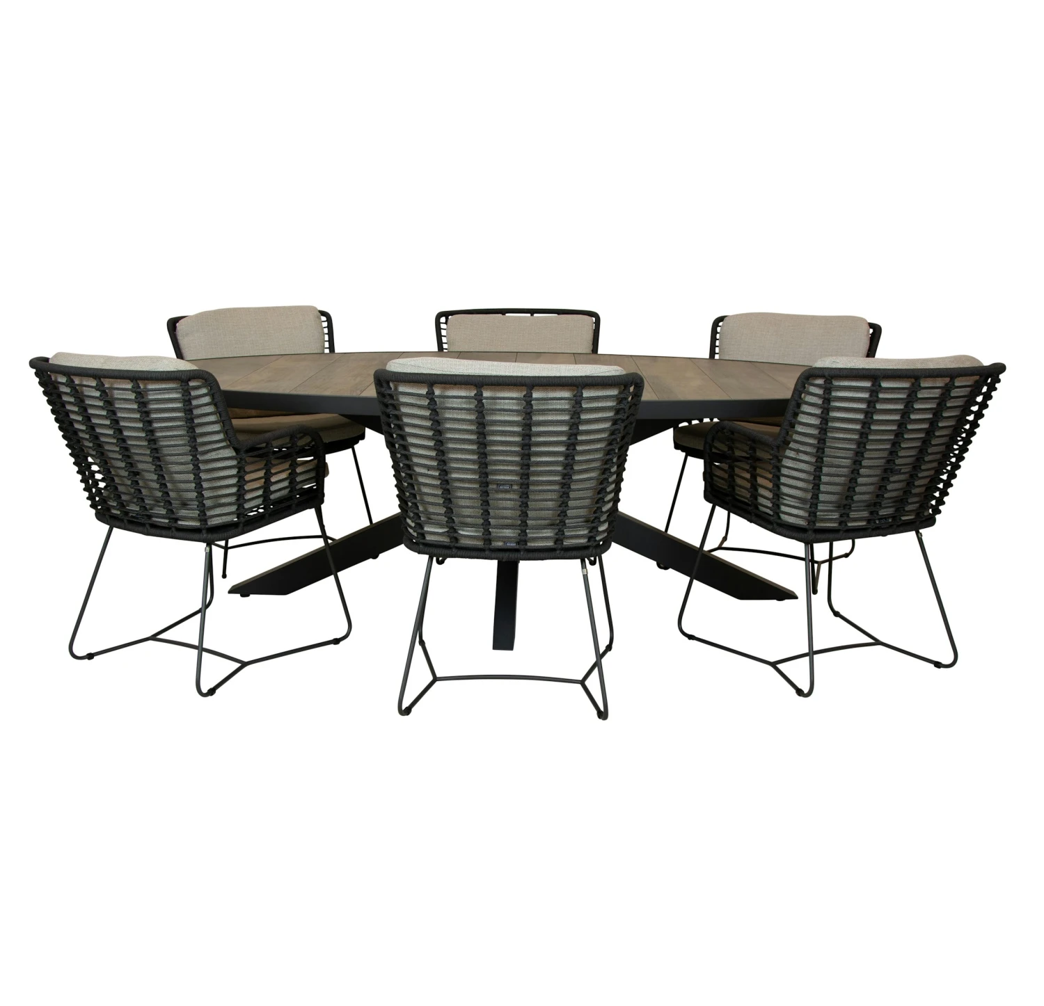 Qopps Kismo Tuintafel Met 4SO Fabrice Dining Tuinstoel 3 Qopps Kismo Tuintafel Met 4SO Fabrice Dining Tuinstoel - Afbeelding 3